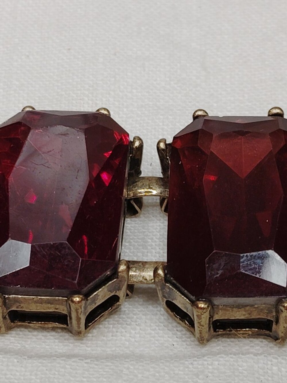 Chloe + Isabel Wine‑Red Rhinestone Bracelet - Picture 9 of 12